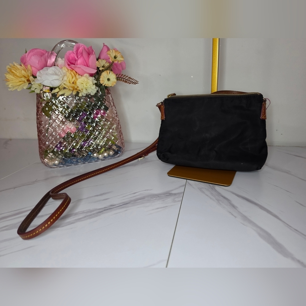 Dooney & Bourke Black and Brown Crossbody Bag - Picture 2 of 6